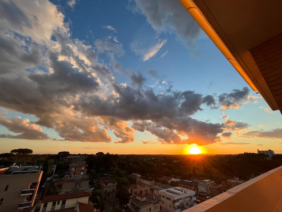 Natural landscape, Balcony/Terrace, Sunset