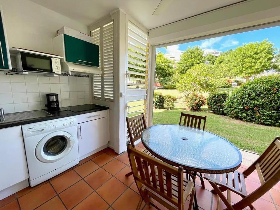 Day, Garden, Kitchen or kitchenette, Dining area, Garden view, pet friendly, washing machine