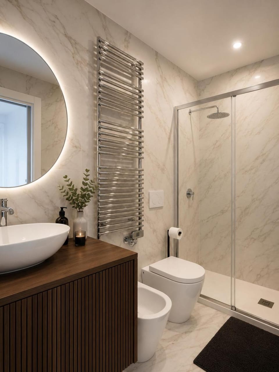 Shower, Bathroom, bidet, towels