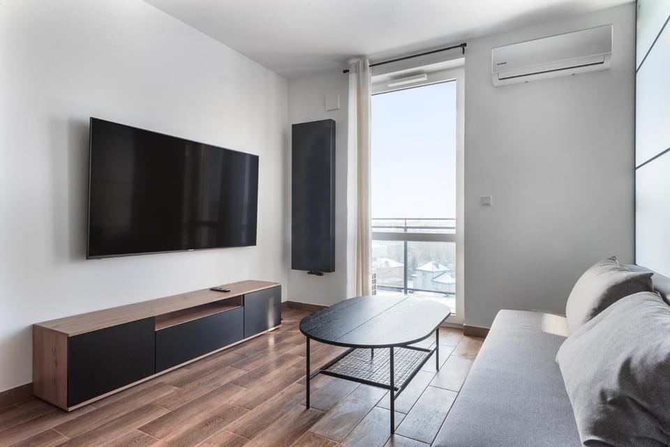 TV and multimedia, Living room, Photo of the whole room, Seating area, air conditioner