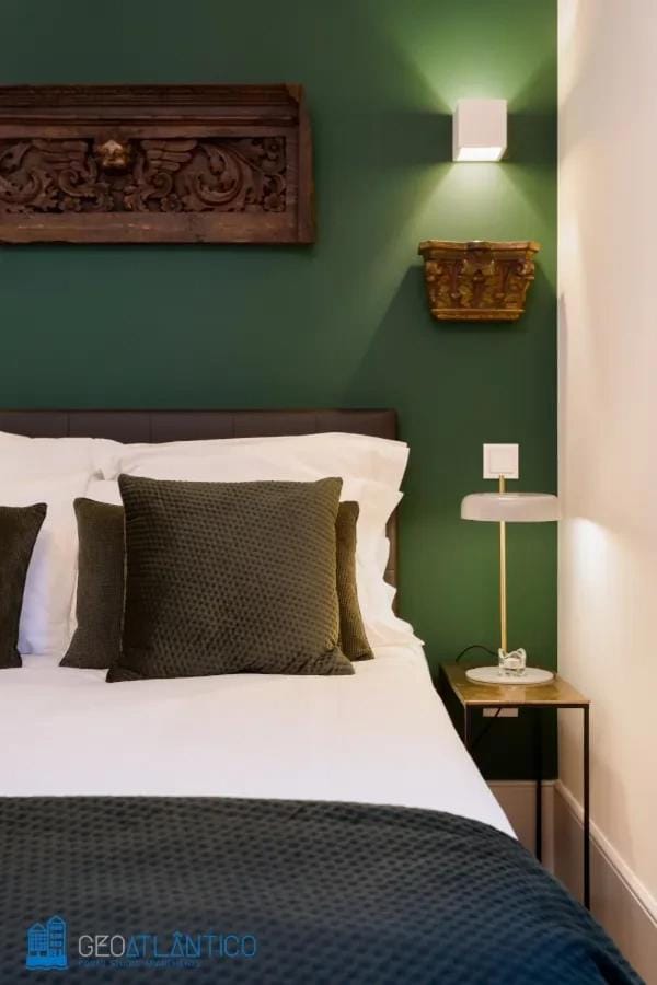Bed, Decorative detail, Bedroom