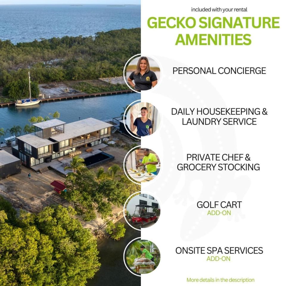 Shadow Sands - Modern Ocean Front Villa on Private Island Villa in Stann Creek District