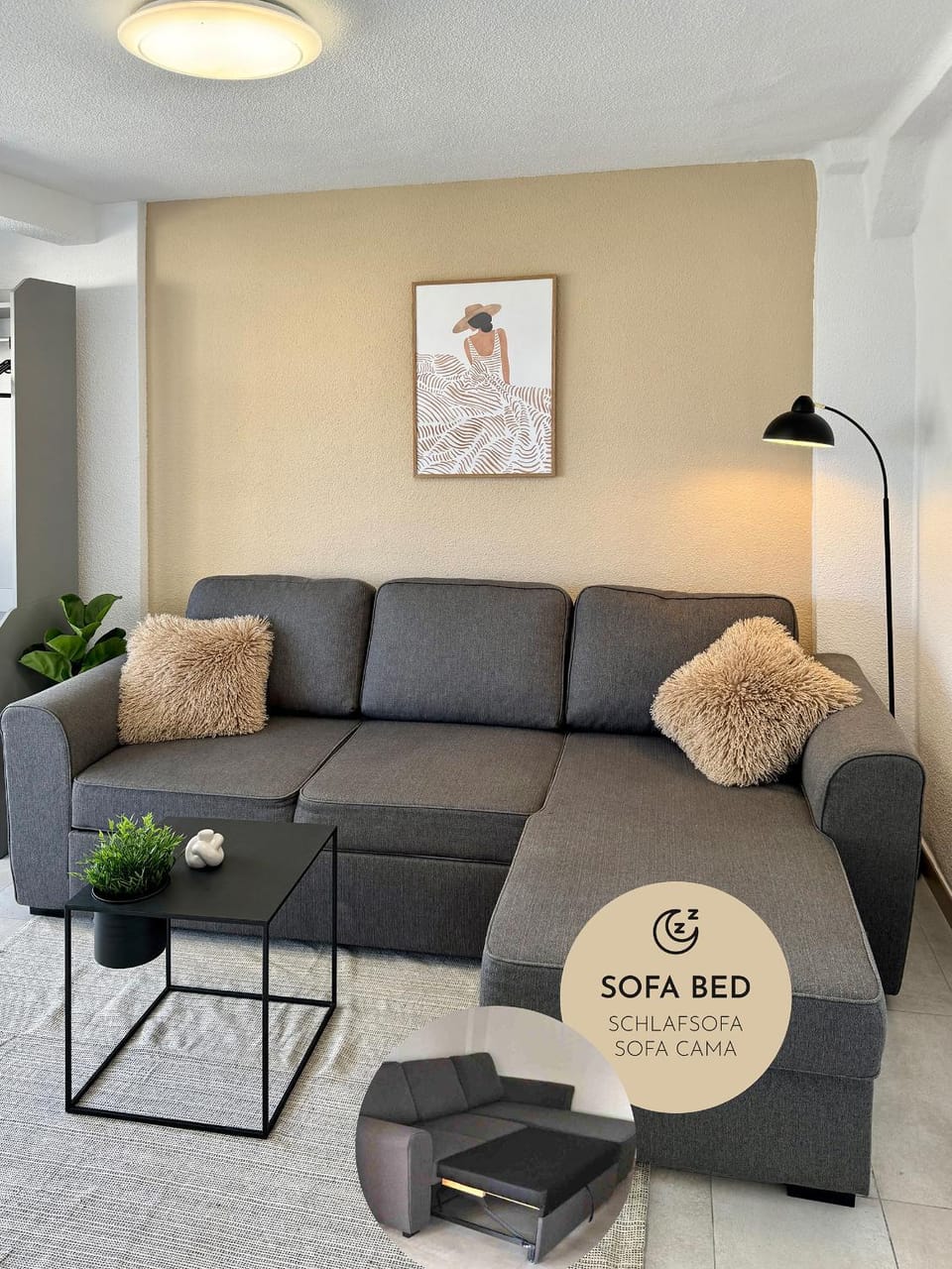 Estudio con sofá cama directamente en la playa - sin dormitorio Apartment in Benidorm
