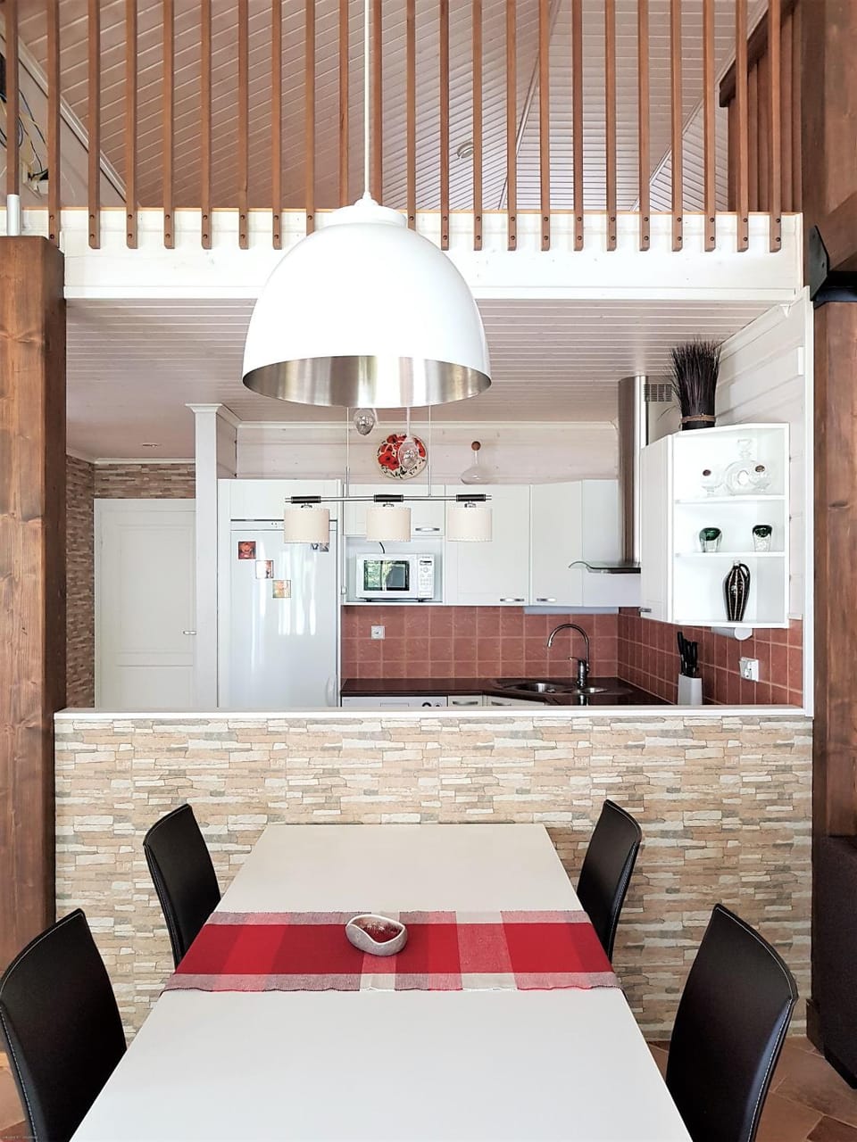 Kitchen or kitchenette, Living room, Dining area