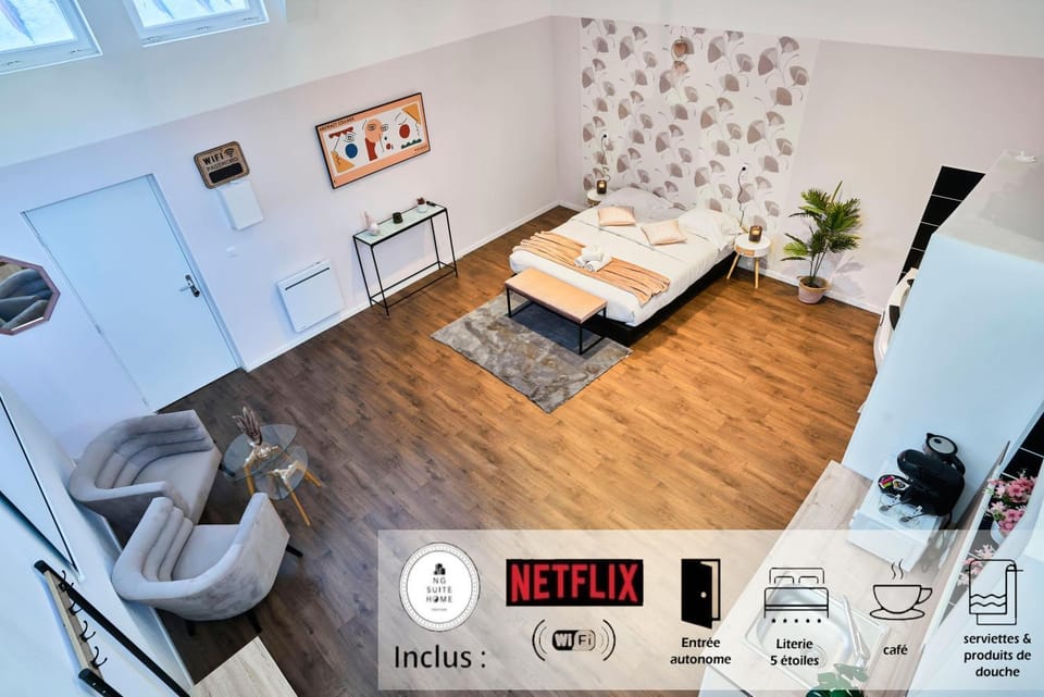 NG Prestige - Nain - Suite Spa Privatif - Jacuzzi - Netflix - Projecteur Apartment in Flanders