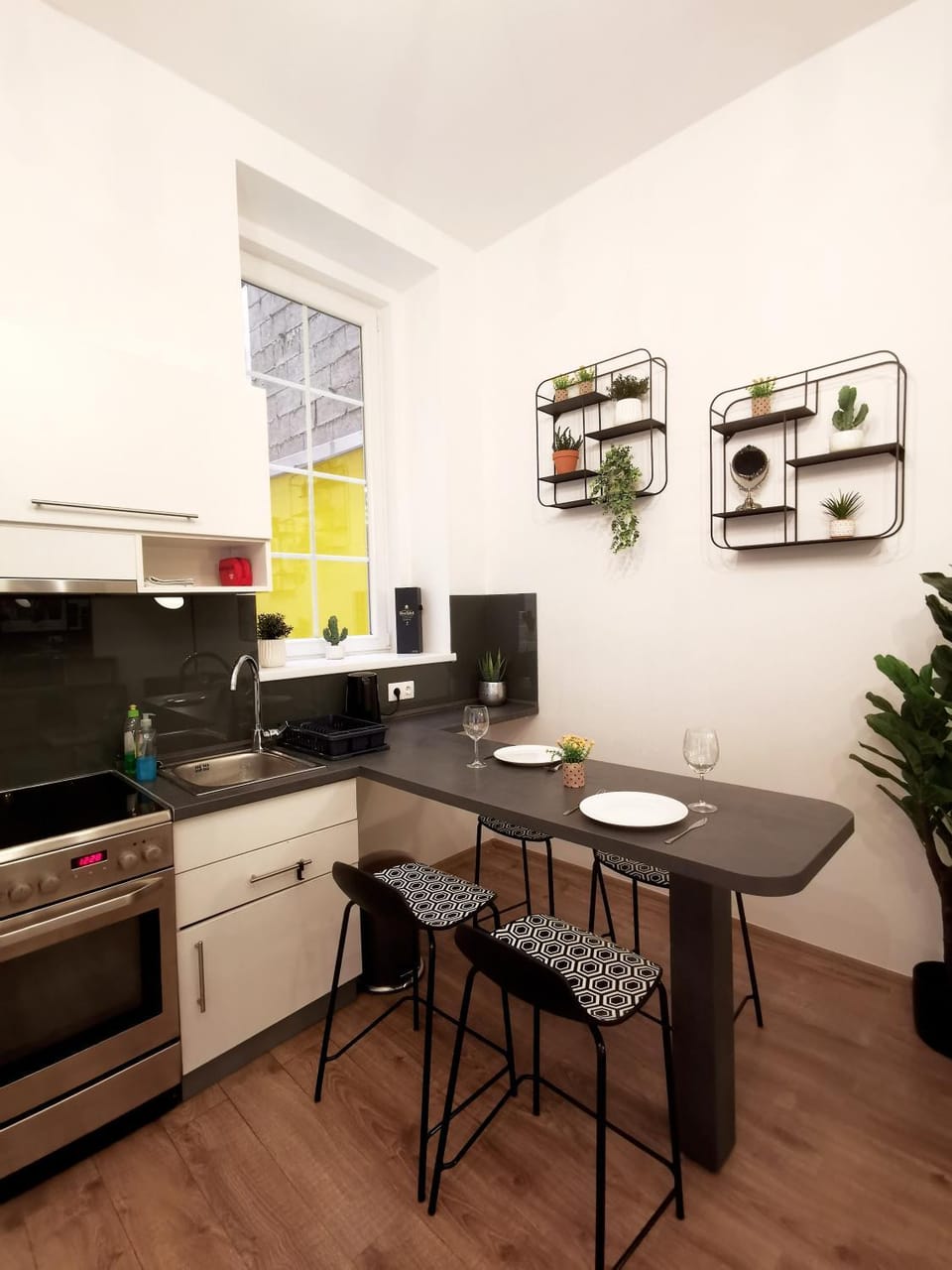 Coffee/tea facilities, Kitchen or kitchenette, Dining area, minibar, pet friendly, stove