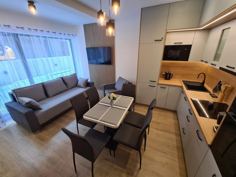 TV and multimedia, Kitchen or kitchenette, Seating area, Dining area