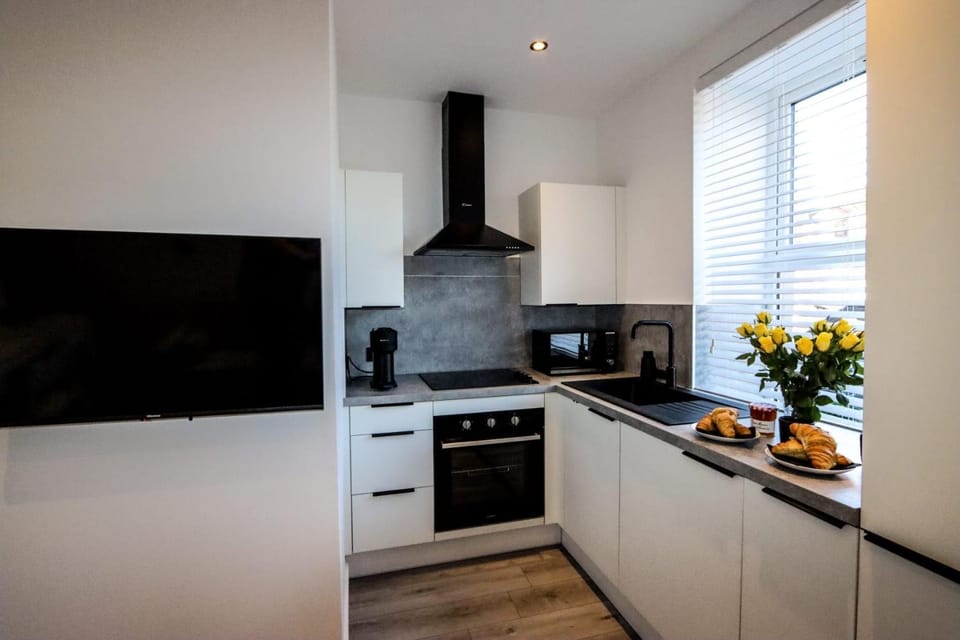 Coffee/tea facilities, Kitchen or kitchenette, minibar, oven, stove, toaster
