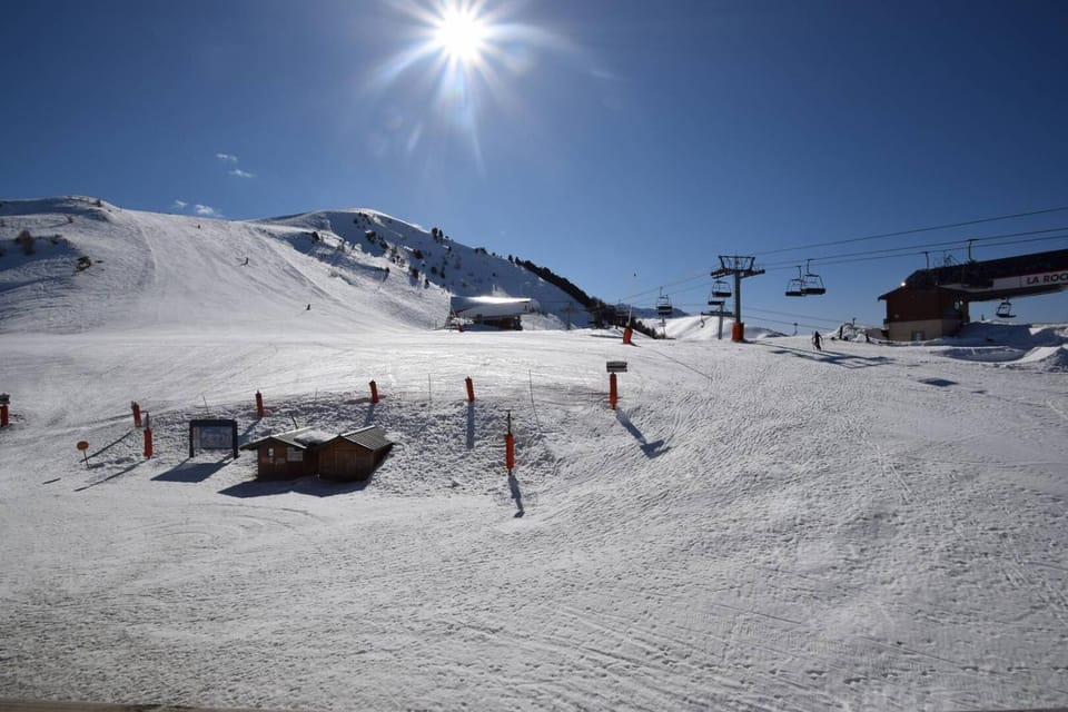 People, Skiing, Mountain view