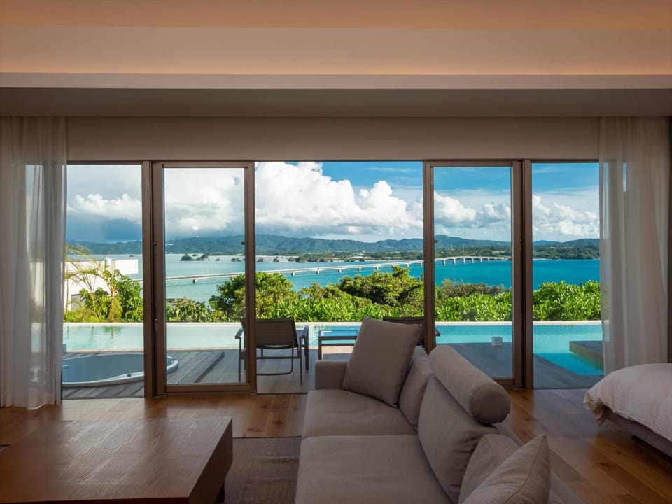 Natural landscape, View (from property/room), Living room, Sea view