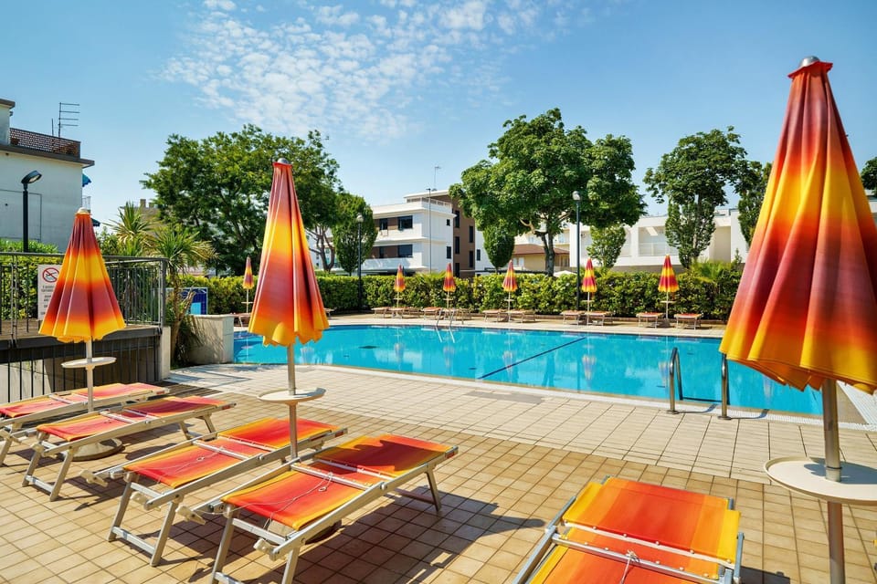 Property building, Living room, Swimming pool