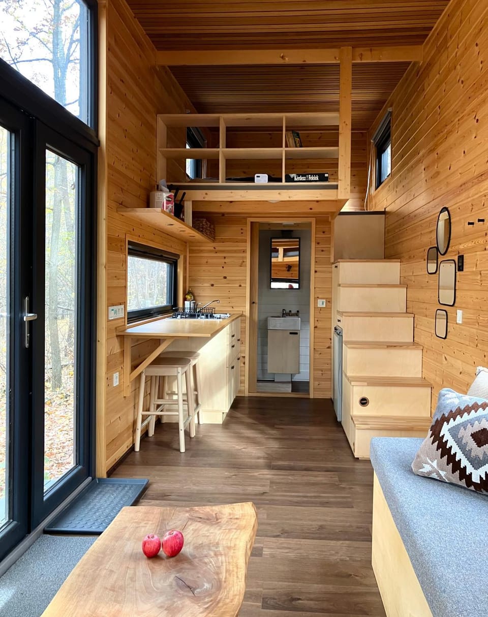Kitchen or kitchenette, Living room, Bedroom