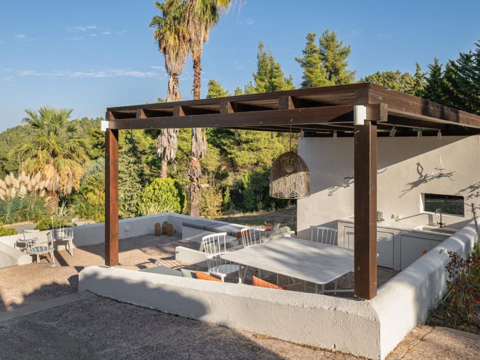 Patio, Natural landscape, Garden view