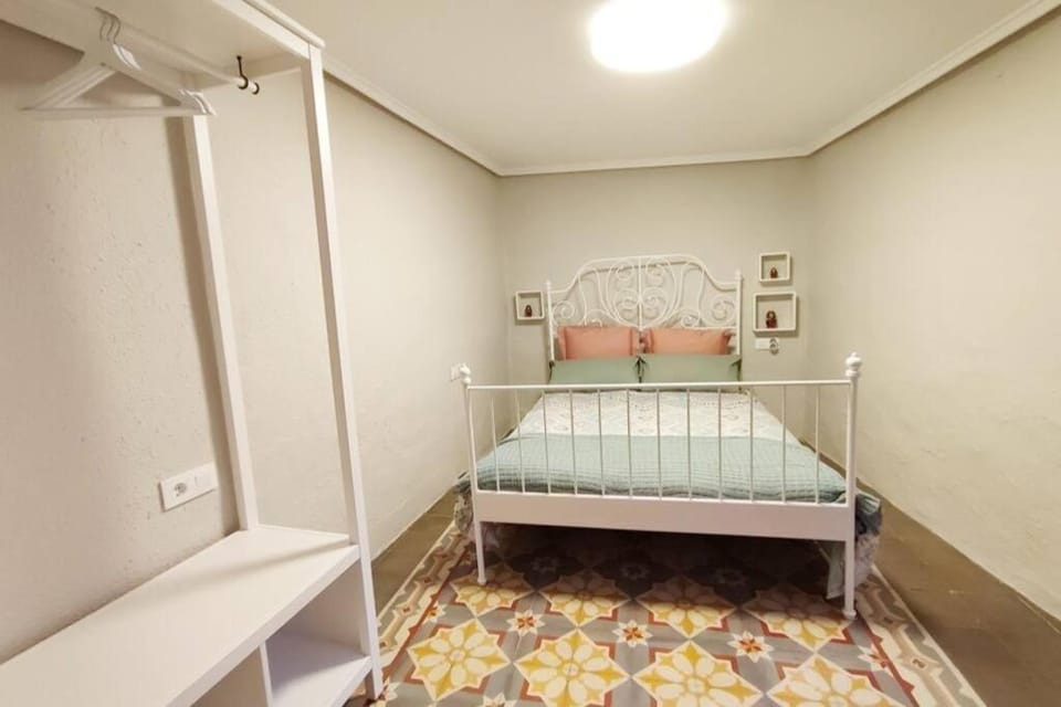 Bed, Photo of the whole room, Bedroom, cot, wardrobe