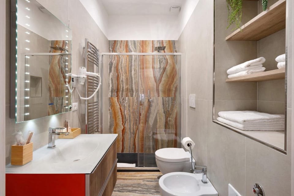 Bathroom, Living room