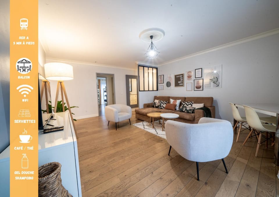 Le Bord de Seine 5min à pieds Gare Parking Privé Gratuit Apartment in Chatou