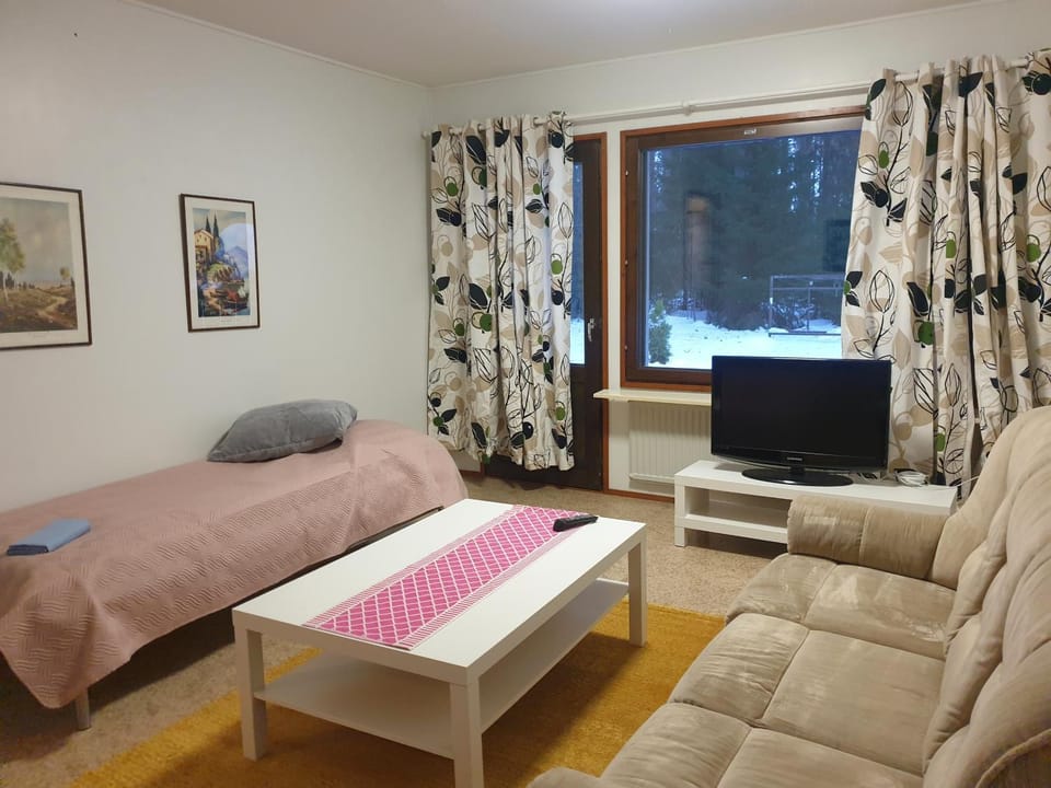 Bed, TV and multimedia, Living room, Photo of the whole room, Bedroom