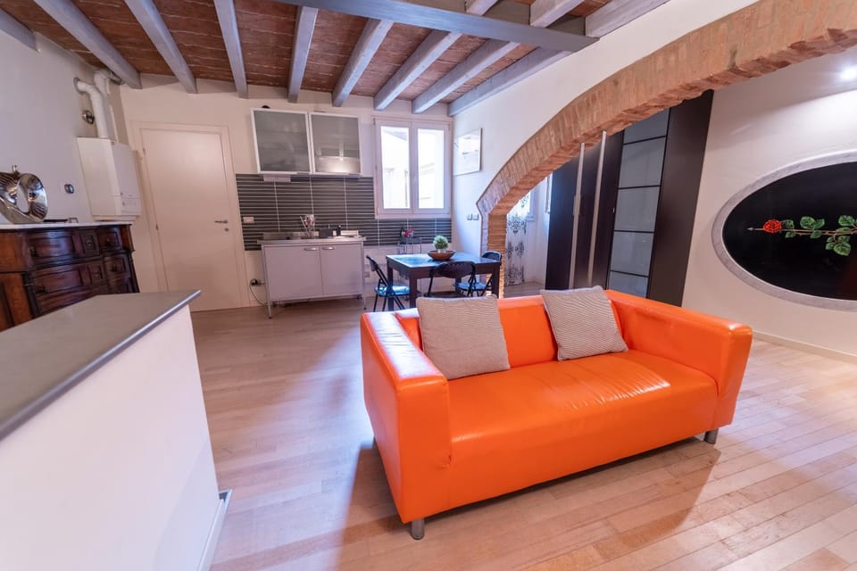 Kitchen or kitchenette, Living room, Dining area, stove