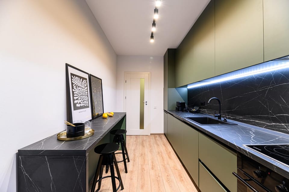 Coffee/tea facilities, Kitchen or kitchenette, Dining area, pet friendly, stove, toaster