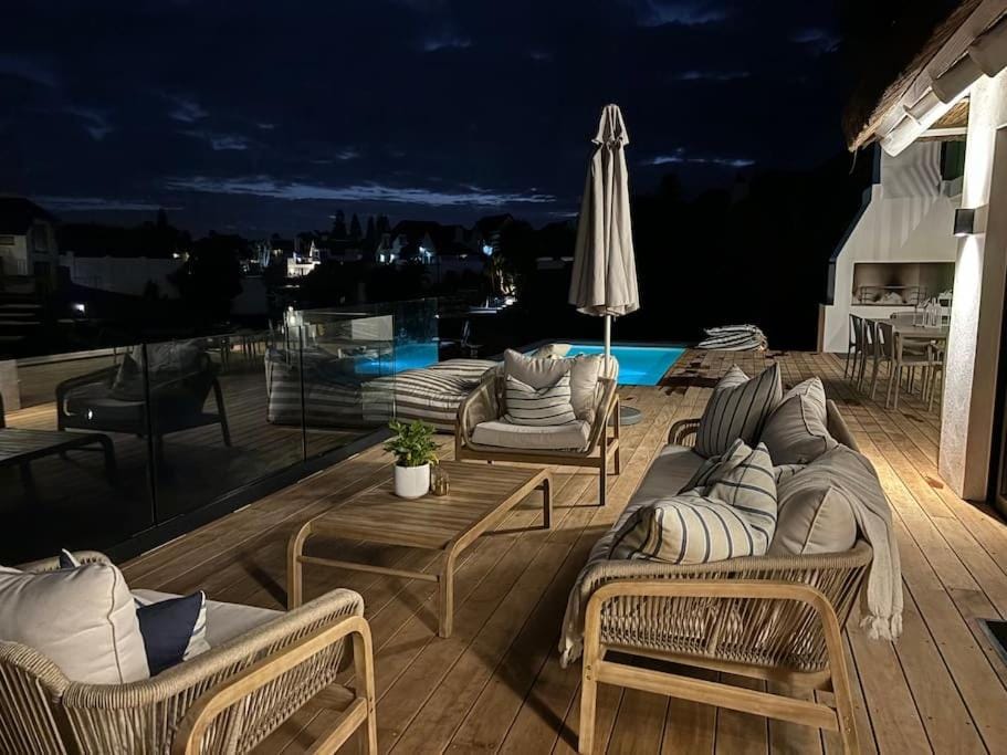 Patio, Night, View (from property/room), Balcony/Terrace, Seating area, Pool view, Swimming pool, sunbed