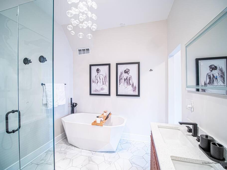 Shower, Bathroom, Bath, towels