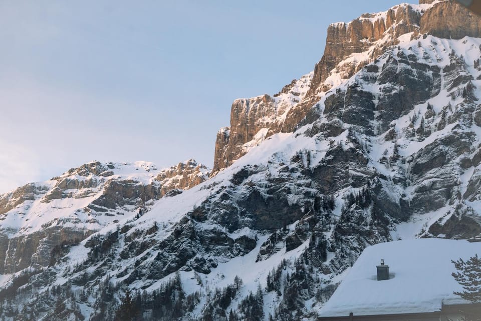 Natural landscape, Winter, Balcony/Terrace, Mountain view