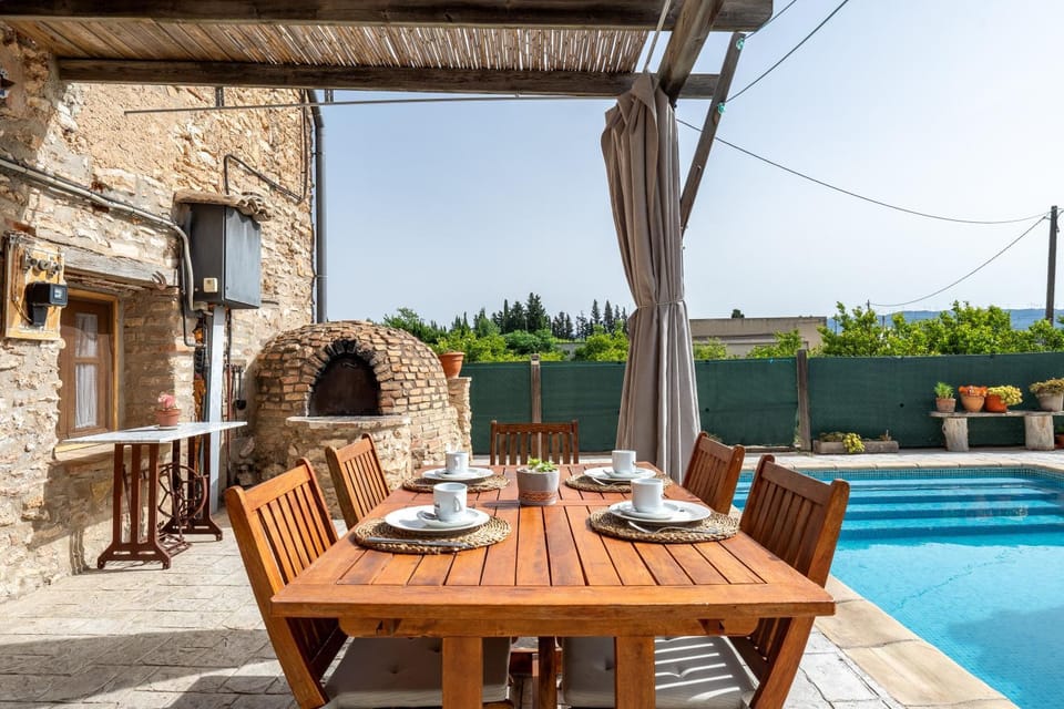 Property building, Living room, Swimming pool