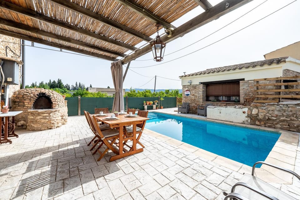 Property building, Living room, Swimming pool