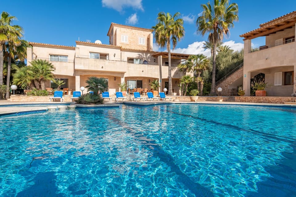 Property building, Living room, Swimming pool