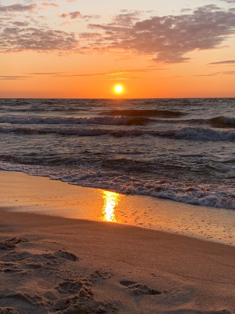 Natural landscape, Beach, Sunset