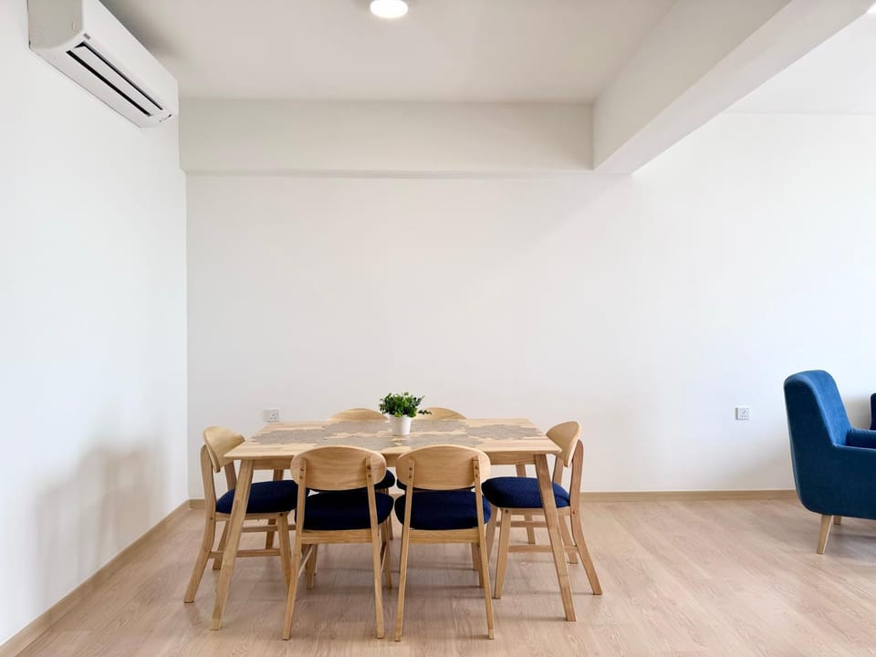 Dining area, air conditioner