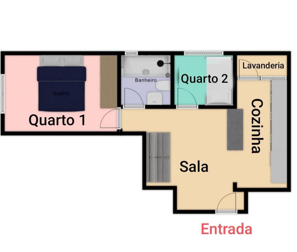 Apartamento 2 dormitórios com Wi-fi e 1 vaga de Estacionamento Apartment in State of São Paulo