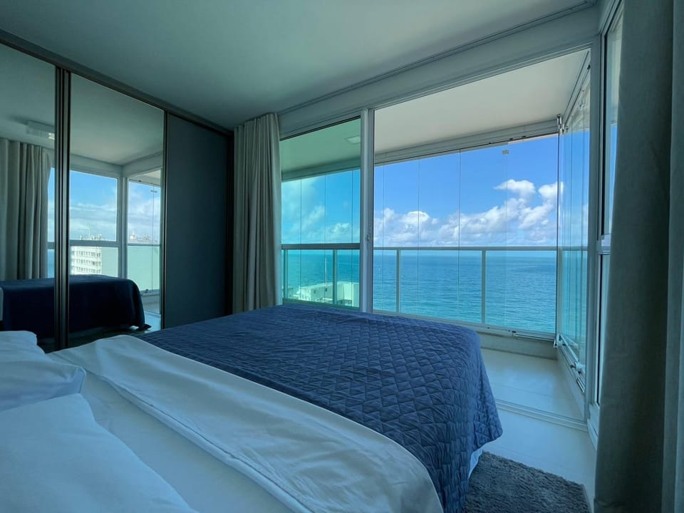 Bed, Natural landscape, Photo of the whole room, Bedroom, Sea view, wardrobe