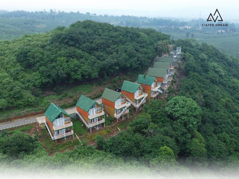 Property building, Natural landscape, Bird's eye view