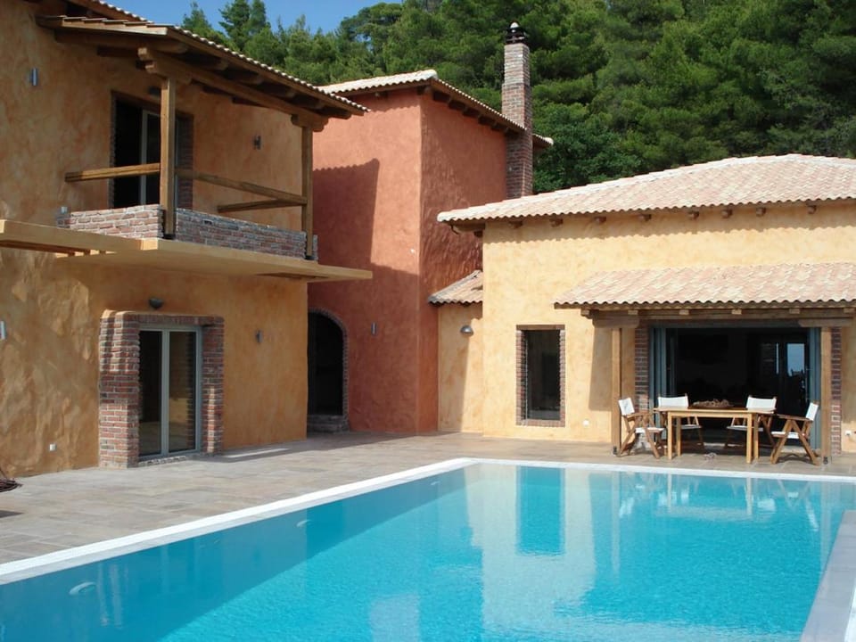Property building, Patio, Pool view, Swimming pool