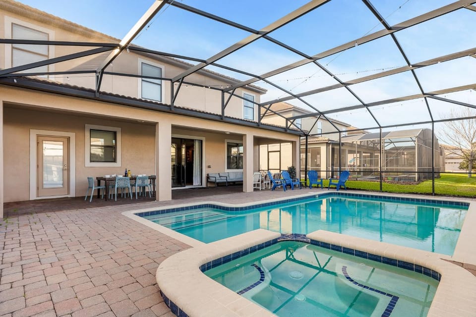 Property building, Patio, Day, Pool view, Swimming pool