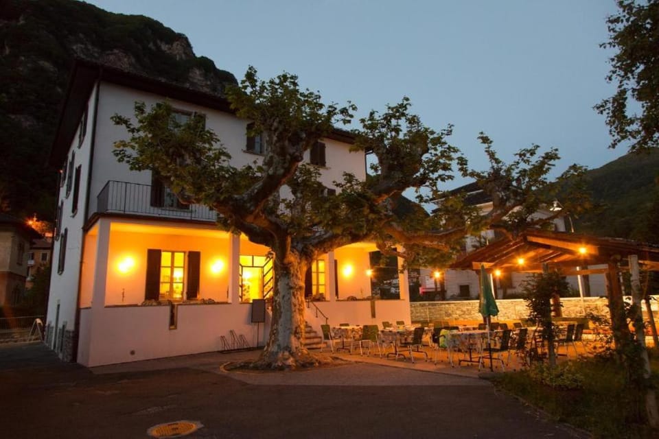Property building, Patio, Night