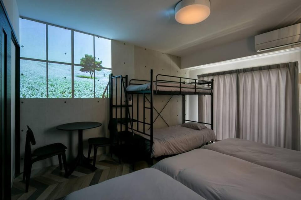 Photo of the whole room, Bedroom, bunk bed
