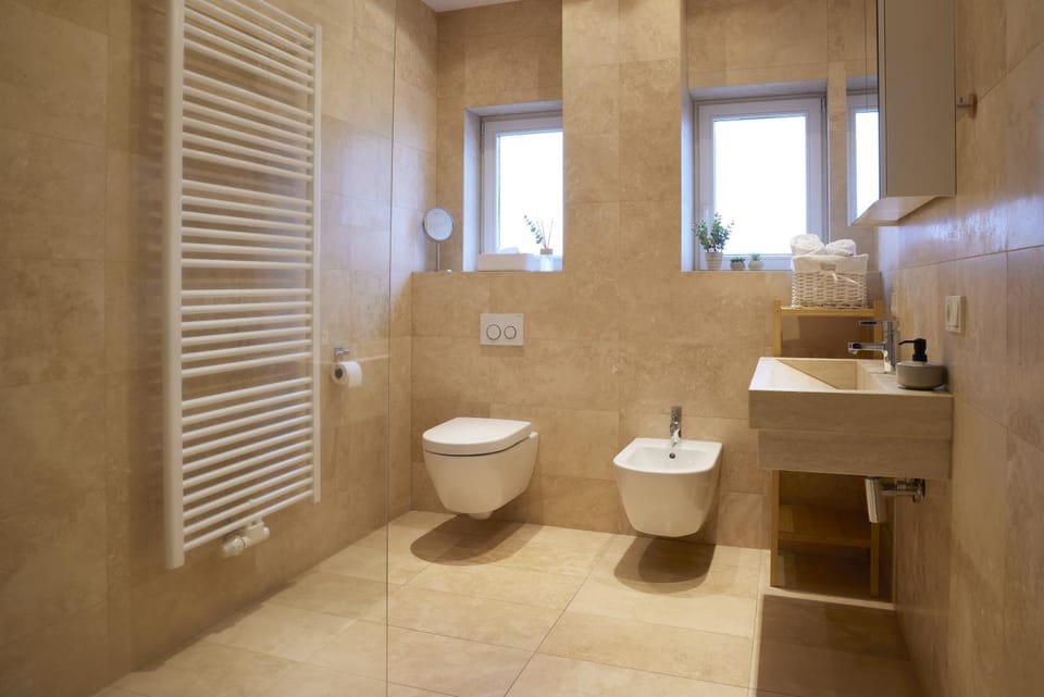 Shower, Toilet, Bathroom, bidet, towels