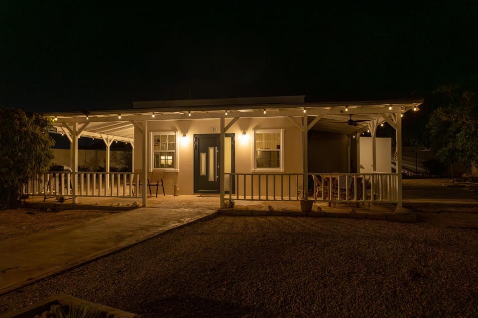 Property building, Night, Garden view