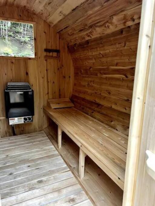 Lux Winter Getaway with Hot Tub, Sauna, EV charger House in Dysart and Others