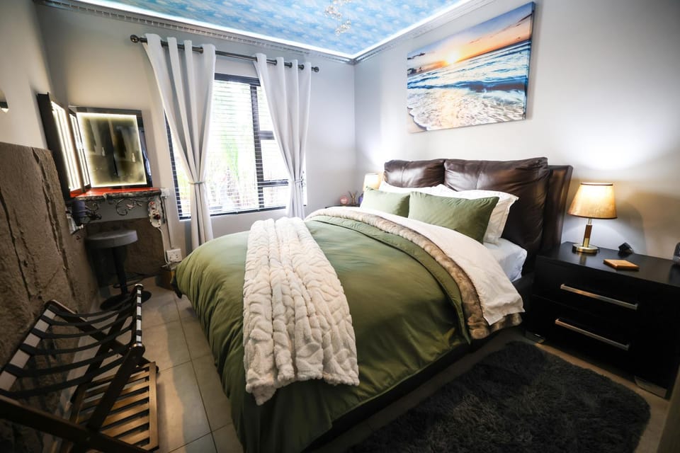 Bedroom, hair dryier
