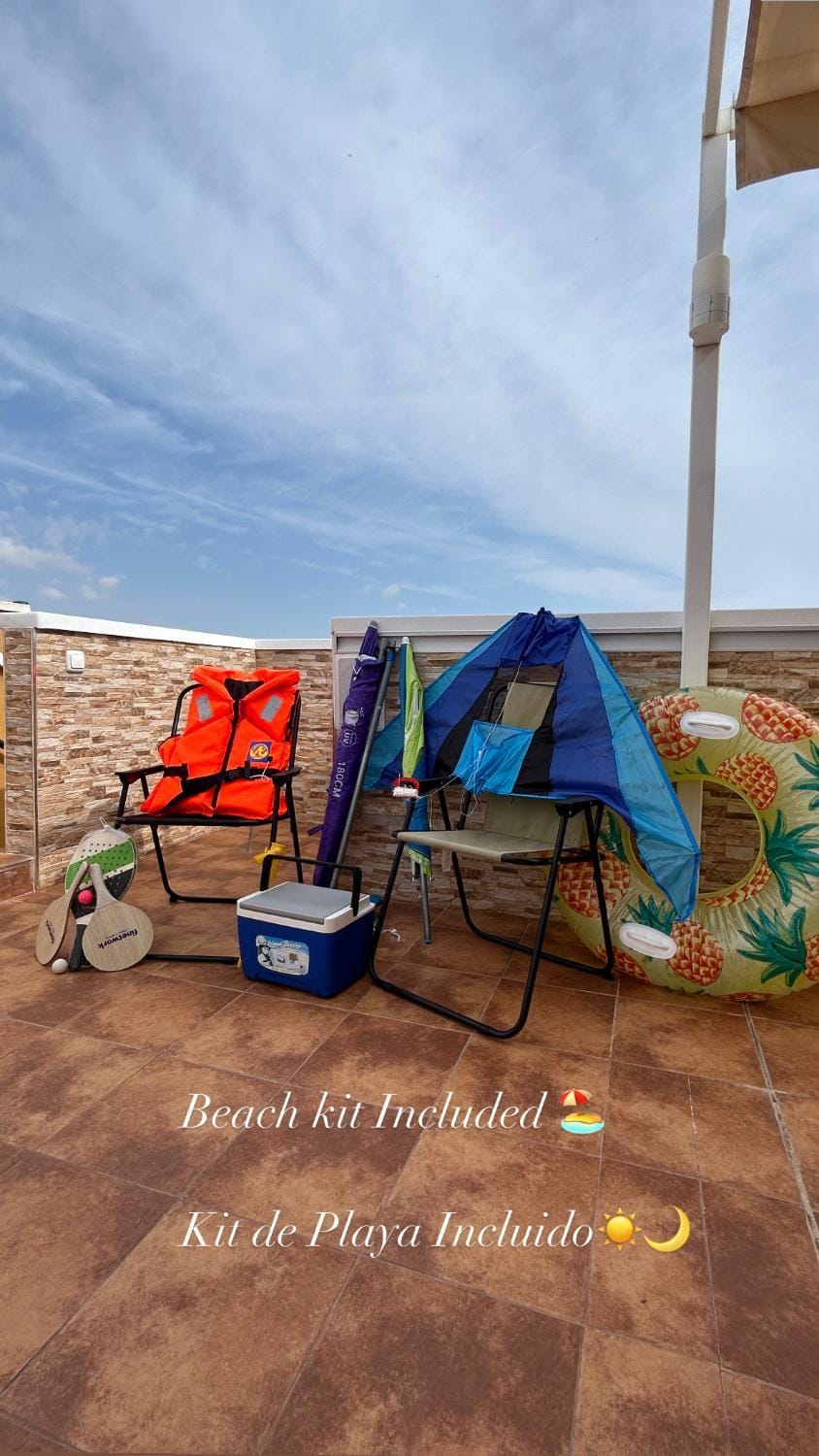 Beach, sunbed