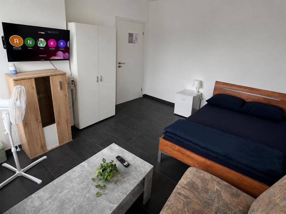 Bed, TV and multimedia, Living room, Photo of the whole room, Evening entertainment, Bedroom, wardrobe