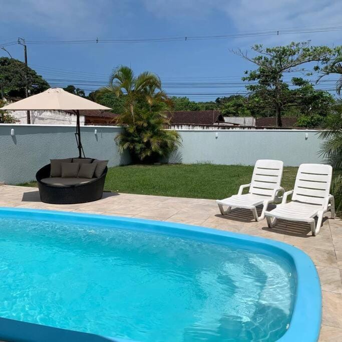 Natural landscape, Garden, Garden view, Pool view, Swimming pool, sunbed