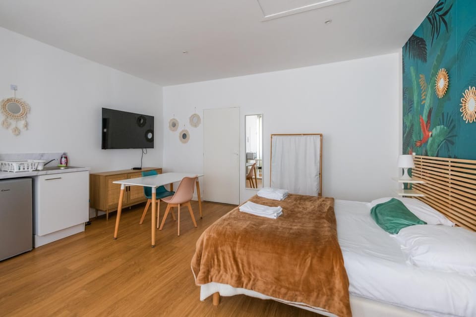 le Jungle: Grand studio rénové, Climatisé, proche de la Gare Apartment in Bordeaux