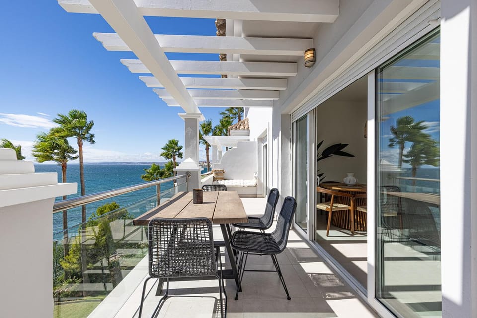 View (from property/room), Balcony/Terrace, Sea view