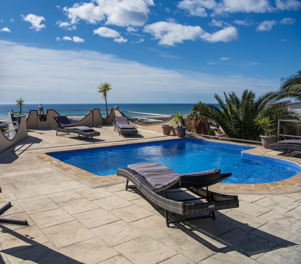 Day, Sea view, Swimming pool, sunbed