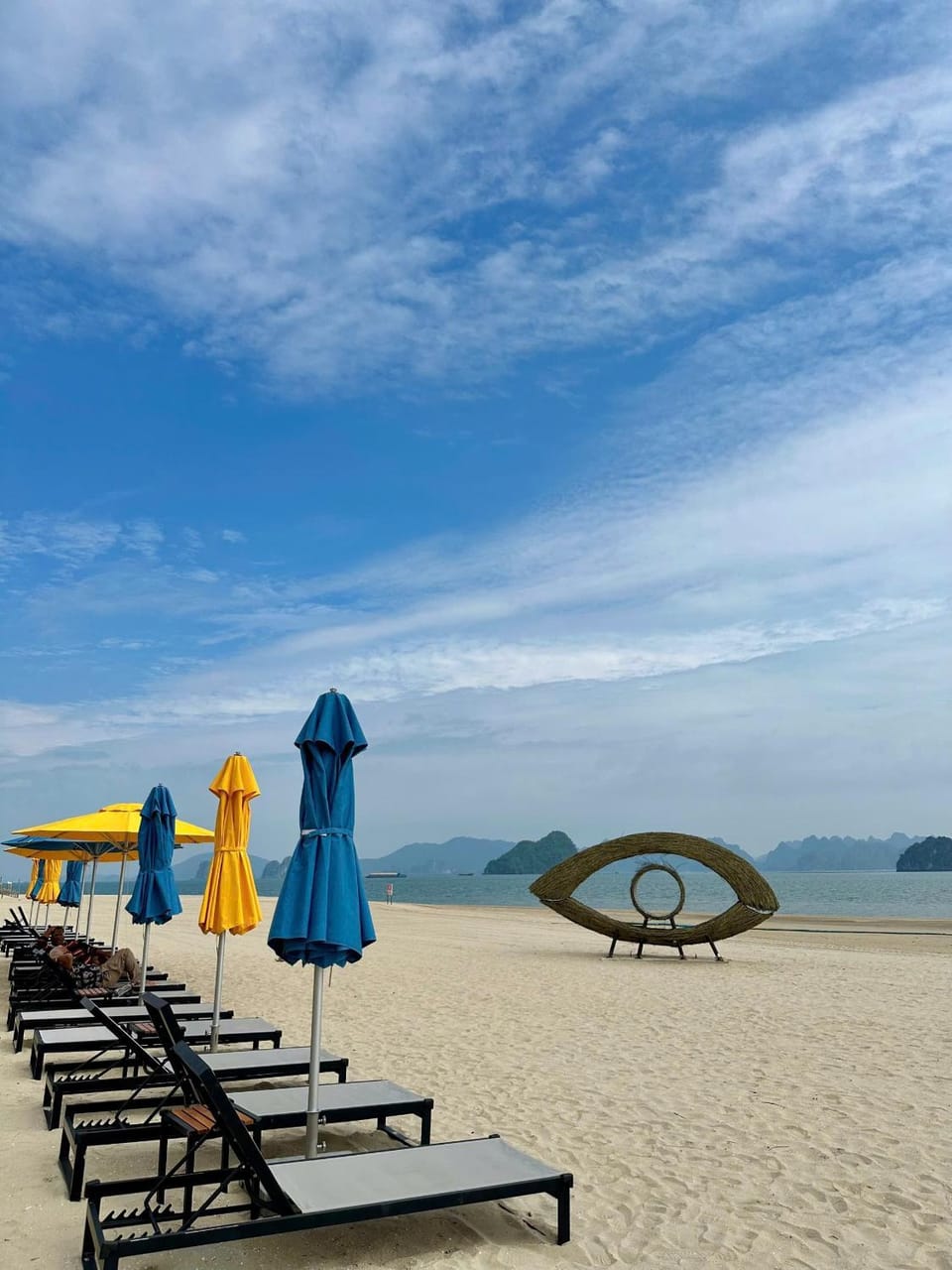 Day, Natural landscape, Beach, Sea view, sunbed