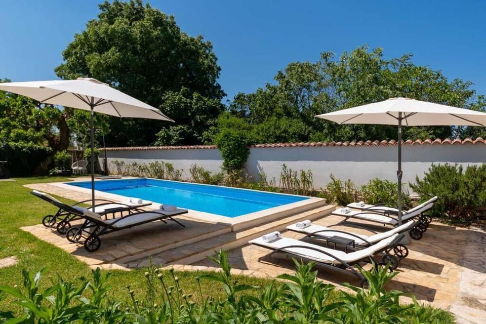 Pool view, Swimming pool, sunbed
